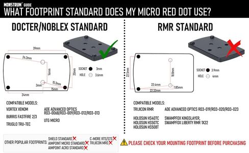 Monstrum Piggyback Red Dot Ring Mount for Rifle Scopes in Saudi Arabia