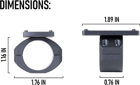 Monstrum Piggyback Red Dot Ring Mount for Rifle Scopes in Saudi Arabia