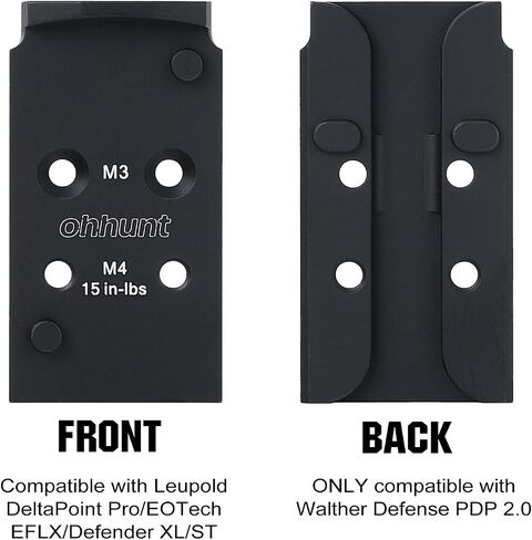ohhunt Optic Adapter Plate for Walther PDP 2.0 Compatible with DPP Footprint in Saudi Arabia