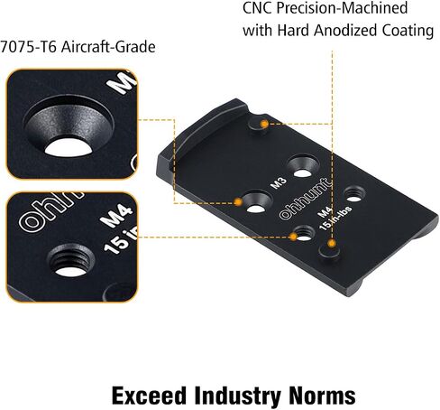 ohhunt Optic Adapter Plate for Walther PDP 2.0 Compatible with DPP Footprint in Saudi Arabia