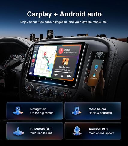 11.5" 8core 4G+64G Car Radio for GMC Sierra Chevy Silverado 2014-2018 in Saudi Arabia