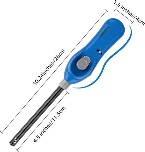 4 Packs Long Lighters, Soft Flame, Refillable Butane Lighter for Camping Fireplace Party BBQ Grill Grill Kitchen (NOT PREFILLED) in Saudi Arabia