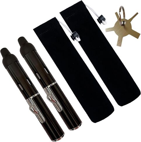 Torch Lighter,Long Lighters Refillable Butane Fuel Jet Flame Pen Torch Adjustable Windproof Lighters(Gas Not Included) (2 Pack Black) in Saudi Arabia