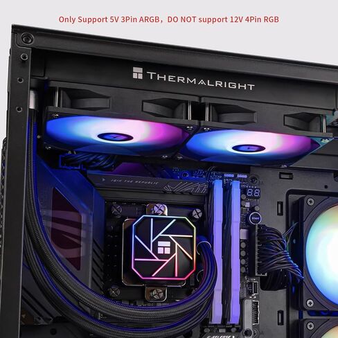 مبرد وحدة المعالجة المركزية السائل Thermalright TR Aqua Elite 240 V3، سرعة رأس مضخة AIO تصل إلى 2800 دورة في الدقيقة، TL-C12B-S V2×2 PWM Fans، لـ AMD/AM4/AM5، Intel LGA1150/1151/1200/1851/1700، مبرد وحدة المعالجة المركزية للكمبيوتر in Kuwait
