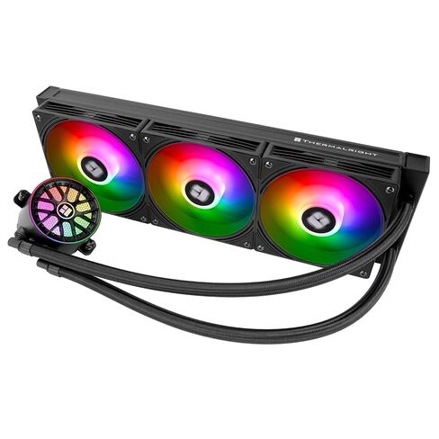مبرد وحدة المعالجة المركزية Thermalright TR Aqua Elite 360 ​​V6 ARGB Black AIO CPU، مراوح تبريد ARGB PWM مع 2000 دورة في الدقيقة، لـ Intel Lga1150/1151/1155/1156/1200/1700/1851، AMD: AM4/AM5، حافظة مشعاع AIO مقاس 360 مم in Kuwait