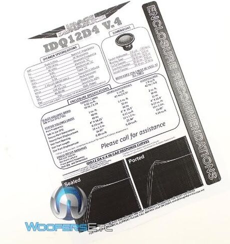 IDQ12 V.4 D4 - Image Dynamics 12" 1500W Peak Dual 4-Ohm IDQ V.4 Series Subwoofer in Kuwait