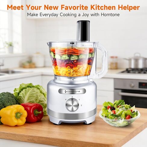 Homtone 16 Cup Food Processor Large 9-IN-1 Veggie Chopper for Dough, Fries in Kuwait