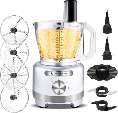 Homtone 16 Cup Food Processor Large 9-IN-1 Veggie Chopper for Dough, Fries in Kuwait