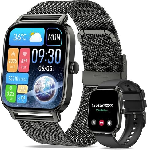 Smart Watch for Men Women Fitness Tracker: Make Answer Call Smart Watches for Men Digital Watches Waterproof Running Smartwatch for Android Phone iPhone Samsung Compatible Sleep Heart Rate Monitor in Saudi Arabia