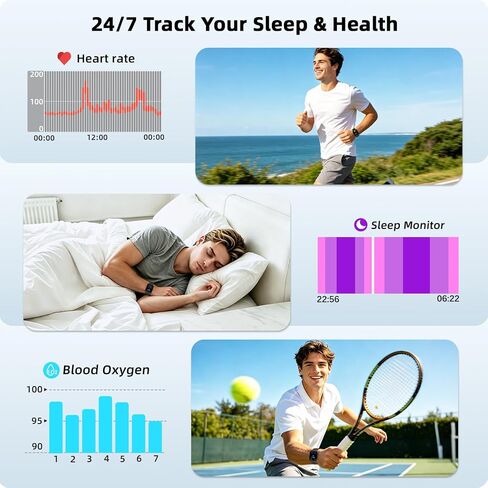 Smart Watch for Men Women Fitness Tracker: Make Answer Call Smart Watches for Men Digital Watches Waterproof Running Smartwatch for Android Phone iPhone Samsung Compatible Sleep Heart Rate Monitor in Saudi Arabia