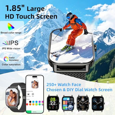 Smart Watch for Men Women Fitness Tracker: Make Answer Call Smart Watches for Men Digital Watches Waterproof Running Smartwatch for Android Phone iPhone Samsung Compatible Sleep Heart Rate Monitor in Saudi Arabia