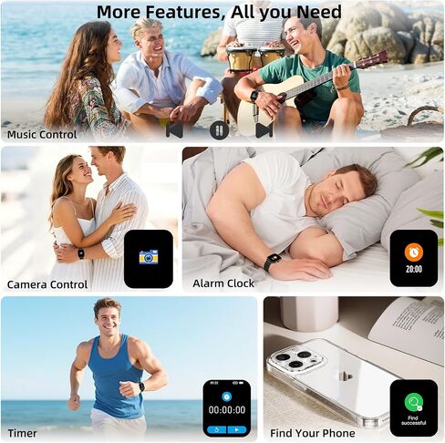 Smart Watch for Men Women Fitness Tracker: Make Answer Call Smart Watches for Men Digital Watches Waterproof Running Smartwatch for Android Phone iPhone Samsung Compatible Sleep Heart Rate Monitor in Saudi Arabia