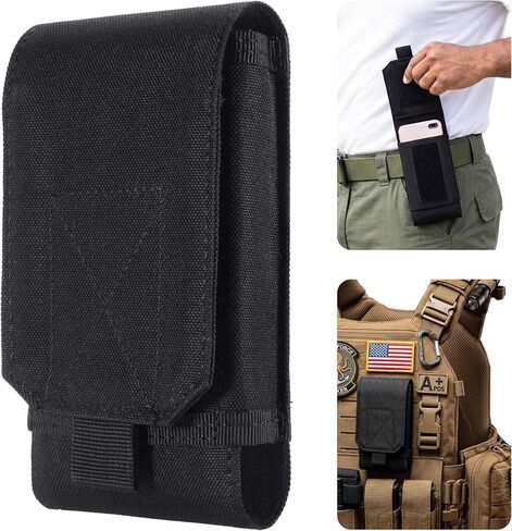 Urvoix Dual Cell Phone Holster, MOLLE Tactical Belt Pouch for 2 Phones in Kuwait