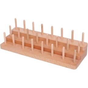 Fly Tying Thread Spool Stand Wooden Hand Made Station for Fly Fishing Materials
