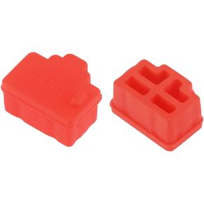 uxcell 20pcs RJ45 Silicone Protectors Ethernet Hub Port Anti Dust Cap Cover, Red