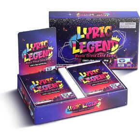 Lyric Legend - 2000's Hip-Hop and Rap Music Trivia Game - Perfect 2000’s Trivia, 2000’s Games, and 2000’s Trivia Games for Adults & 2000’s Music Gifts - Can You Finish The Lyrics Game