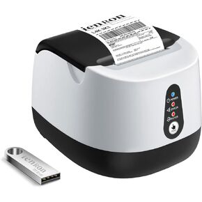 Thermal Receipt Printer, 58mm Max-Width POS Printer with High-Speed Printing and Advanced Thermal Technology, Support ESC/POS Window Linux Operating System Printing