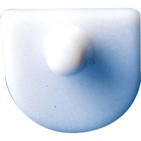 SP Bel-Art Spinvane Teflon Half Round Magnetic Stirring Bar; 13.7 x 12.5 x 12.6mm, 16mm O.D., White (F37136-0000)