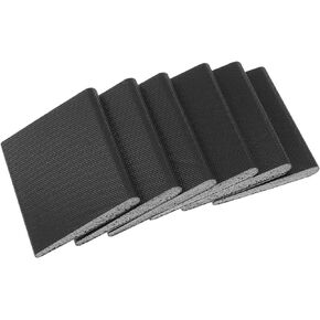 6PCS Door Frame Seal Corner Foam, Weather Stripping Wedge Draft Stopper, Door Corner Sponge Self-Adhesive Sealing Strip, Self-Adhesive Door Corner Seals, for Isolation of Noise