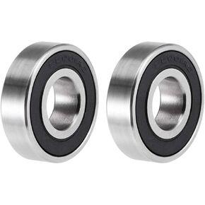 Uxcell S6001-2RS محامل الكرات الأخدود العميق 12 مم × 28 مم × 8 مم مزدوجة مختومة 440C من الفولاذ المقاوم للصدأ 2 قطعة in Kuwait