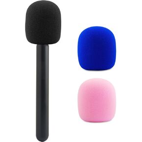 JCMOYUTY for Dji Handheld Mic Adapter, Holder for Rode Wireless GO II/ME/Pro, Handle for DJI MIC1 / 2 Wireless Lav Microphone, Mount Stick for Hollyland Lark Synco Movo for Interview
