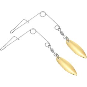 PATIKIL Fishing Spinnerbait Wire with Blade, Medium-Sized Willow Leaf