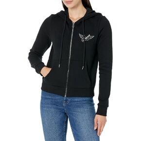 True Religion Women's Retro Horseshoe Zip Up Hoody