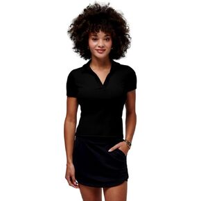 TravisMathew Women's Moveknit Short Sleeve V-Neck Polo