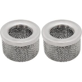 2PCS 181-072 or 181072 Inlet Filter 1" NPT Thread Double Screen Fit for Airless Paint Spray Guns 795 1095 1595 Ultra 1500 1000 750 333 433 gmax 3900 5900 Suction Hose