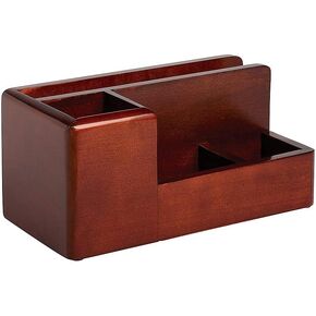Rolodex 1734648 an Elegant Warm Metropolitan Look. Desk Organizer, Mahogany