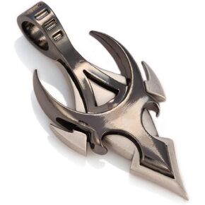 BICO 'Maschio' Silver with Brass, Copper or Black Toned Tribal Pendant (TT8)