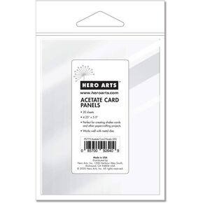 Hero Arts PS775 Specialty Paper, Clear Card Panels 4.25" x 5.5"