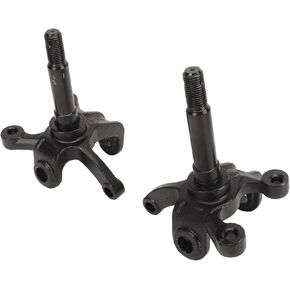 Steering Left Right Spindle, Steering Knuckle Spindle, 2 Pcs Wheel Stub Axle Strut Brake Disc Wheel Axle Hub Flange for 110cc 150cc 200cc 250cc ATV Kart
