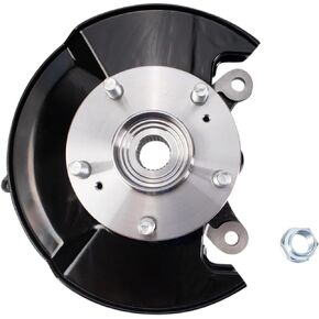 TRQ Front Steering Knuckle & Wheel Bearing Hub RH Right Passenger Side Compatible with 2006-2011 Honda Civic 698-450