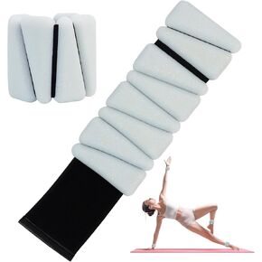 Wrist Weights Set of 2, Adjustable Wrist and Ankle Weights Set for Women and Men, Wearable Silicone Wrist Bangles for Yoga, Dance, Pilates, Swimming, Cardio, Aerobics, Gym