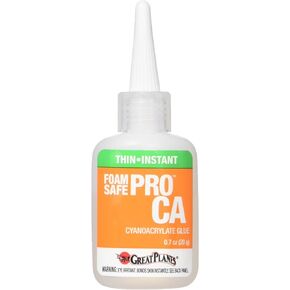 Great Planes Pro Foam Safe Ca Thin Glue 20G Cyanoacrylate Adhesive