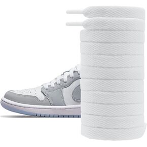 UamGlsob Flat Cotton Shoe Laces for Sneakers, Athletic Shoelaces Replacement for Air Jordan 1/2/3/4/5/6/7/8 Sneaker Shoes
