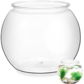 POPETPOP Transparent Round Fish Tank Office Decor Fish Bowls for Betta Fish Desktop Decor Round Bowl Terrariums Desktop Aquarium Tanks Aquarium Glass Tank Decorative Goldfish Tank Glass