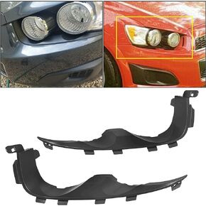 HECASA Headlight Mounting Bracket Compatible with 2012-2016 Chevrolet Sonic LH RH Kit Pair Set Front Bumper Retainer Lamp Replacement for 95976851 95976852 GM2508111, GM2509111