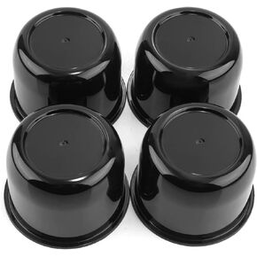 RTrhinoTuning 3.25inch Push-Thru Center Caps Compatible with Eagle ALLOYS 5x4.5 (5x114.3) 5x4.75 (5x120.7) Wheel Rim, 4 Pack, ABS Plastic High Black