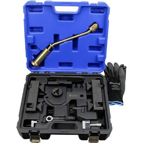 Engine Camshaft Alignment Timing Tool Kit Compatible with Land Rover 3.0L 5.0L Engine, Compatible with Discovery 3 or 4 3.0T, 12 PCS Camshaft Locking Tools with Fuel Pump and Injector Tool