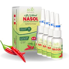 Capsaicin Nasal Spray - 200Sprays - Natural Sinus Relief, Sinus Relief Spray, Natural Allergy Sinus Spray for Stuffy Nose, Non-Addictive Formula for Holistic Nasal Wellness(1)