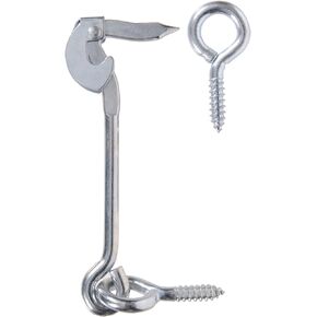 Hardware Essentials 851936 Safety Hook and Eye Latch Zinc 6"