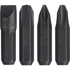 VESSEL C51MIXP4 INSERT BIT 5/16" Hex, 4PC. Set for Manual Impact Driver (Pack of 4)