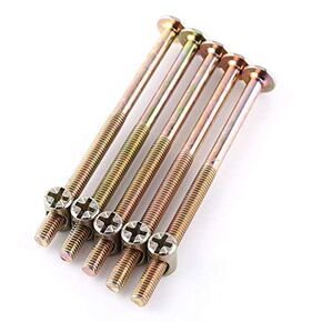 10 Pack M6 X 100mm Barrel Bolt Nuts Cross Dowel Set for Furniture Cots Beds Chair Crib Spare Connector Parts