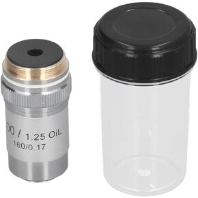 A100X Achromatic Microscope Objective 100X Microscope Objective Lens 1.25mm Aperture Microscope Lens Microscope Accessories