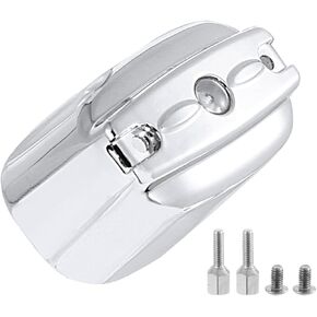 Chrome Aluminum Rear Brake Master Cylinder Cover For Harley 2000-2017 Softail