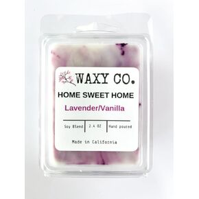 High Fragrance - Lavender Vanilla - Wax Melts, Premium Wax Cube, Scented Wax Fragrance Melts, Wax Cubes, Wax Warmer Tart, Spa Aroma Decor Gift, Maximum Scent, Premium Soy Blend, 2.4oz