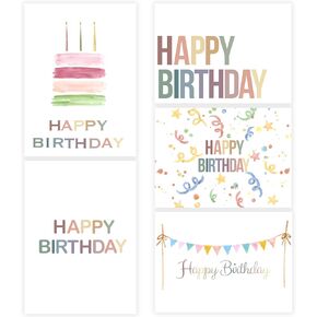 slapaflife Bulk Birthday Cards with Envelopes,20 Pack-4 * 6 inches Happy Birthday Cards Assortment,Birthday Cards Pack for Kids, Men, Women