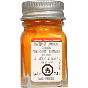 Testor's 1115TT 1/4 Oz Turn Signal Amber Metallic Enamel Hobby Paint